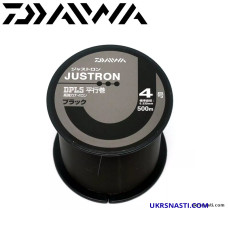 Леска монофильная Daiwa Justron DPLS BK размотка 500м чёрная